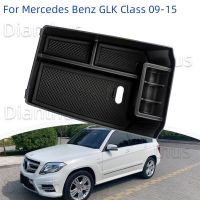 Glk ที่เท้าแขนกล่องเก็บของคอนโซลกลางรถ220 250 300 350 2009-2015 GLK200รถยนต์สำหรับ Mercedes Benz