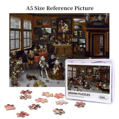 Collectors Cabinet By Brueghel The Elder And Hieronymus Francken Wooden Jigsaw Puzzle 500 Pieces Educational Toy Painting Art Decor Decompression toys 500pcs