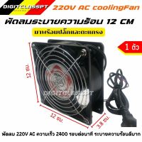 SNUON พัดลมระบายความร้อน พัดลมตุ้เชื่อม พัดลมตู้RACK พัดลม 220V AC (120x120x38 mm.) 220-240V มาพร้อมตะแกรง และปลั๊กเสียบไฟบ้าน