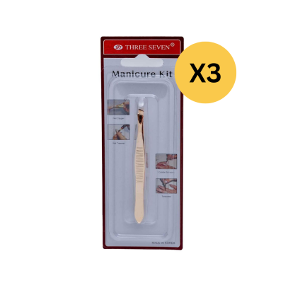 (แพ็ค 3)Three Seven 777 แหนบ Slant Tip Tweezer รุ่น SH T513