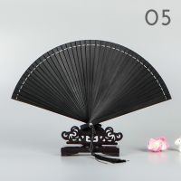 Bamboo Hand Folding Fans Classical Chinese Vintage Portable Dancing Performance Wedding Decor Tassel Fan Art Craft Women Gift