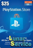 PSN US 25$ Digital Code สำหรับ US Account (จัดส่งรหัสทางแชททันที)[Lunar Service]