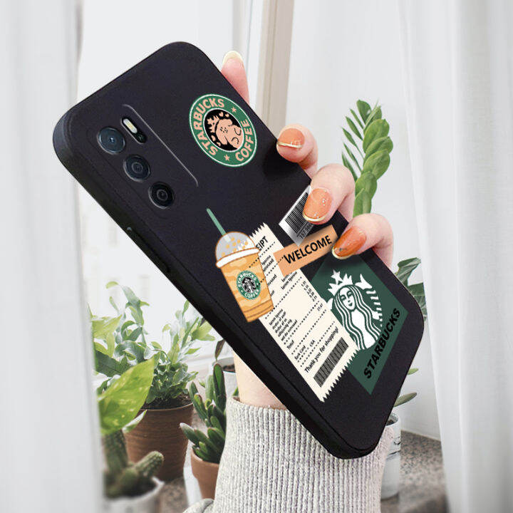 casing hp oppo a16 starbucks