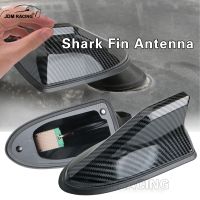 16cm Universal Carbon Fiber Look Car Roof Top Mount Shark Fin Aerial Antenna Toppers Auto Radio AM FM Antenna Signal Amplifier