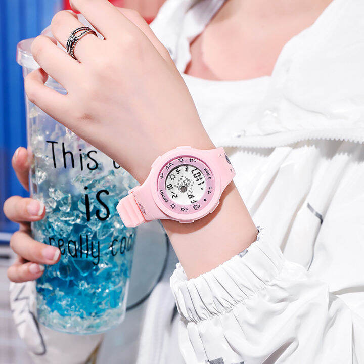 New Astronaut Electric watch Male and Female Students Happy Waterproof and Fall proof