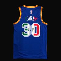 เสื้อกีฬาบาสเก็ตบอล ทีม NBA Jersey No. สวมใส่สบาย สไตล์คลาสสิก พร้อมส่ง ชุดเครื่องแบบบาสเก็ตบอล 30 Curry Player Edition Warriors ครบรอบ 75 ปี Puer 3 สีฟ้า 928309