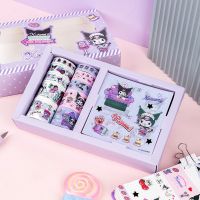 ❐∋ Kawaii Kuromi My Melody Cinnamoroll Washi Tape Stickers Set Sanrioed Anime Cartoon Diy Hand Account Adhesive Tape Stationary Toy