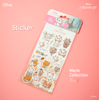 [Marie Limited Collection] สติ๊กเกอร์สุดน่ารัก[ Sticker Marie]สำหรับตกแต่ง สติ๊กเกอร์จดโน๊ต กันน้ำ ลิขสิทธิ์แท้Disney