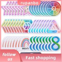 สติกเกอร์ RUPANBO039392692ลายทางเพื่อความสงบสติกเกอร์ใช้ประสาทสัมผัสแถบหยาบที่ป้องกันความเครียดเทปสีต่างๆคลายเครียดสติกเกอร์แก้ความเครียดและวิตกกังวลนักเรียน