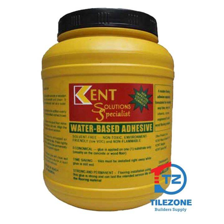 Kent Solutions Waterbased Adhesive for Vinyl Tiles 1 Gallon use for