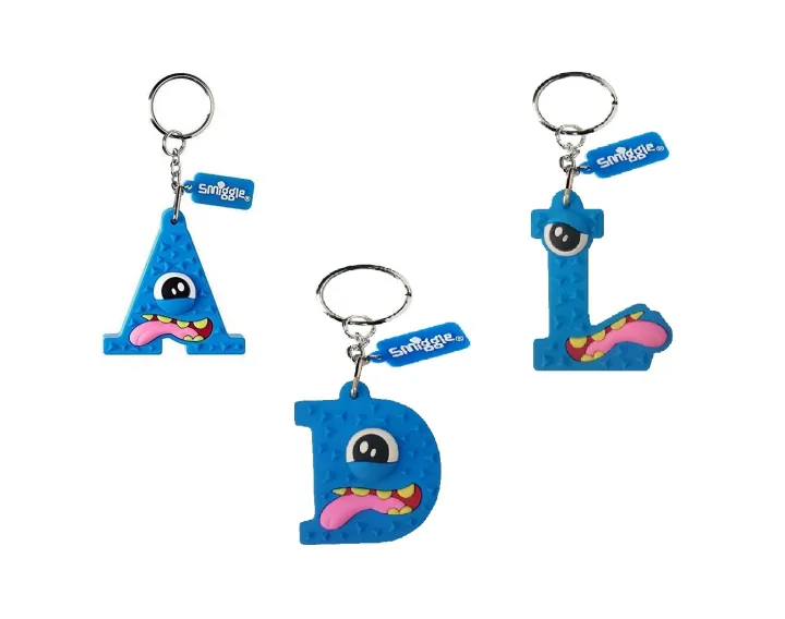 Smiggle Alphabet Keyring - Blue Monster | Lazada PH