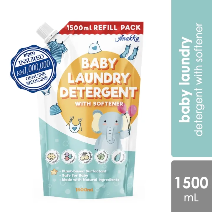 Anakku Baby Detergent Refill Pack 1500mL | Lazada