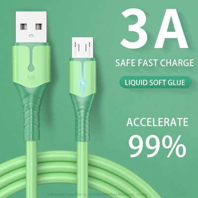 3A USB Micro Cable Fast Charging Cord for Samsung Xiaomi HTC Oppo Phone Accessories Charger Usb Cable With LED Indicator