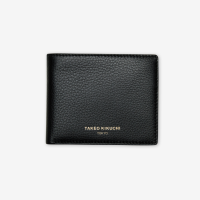 TAKEO KIKUCHI กระเป๋าสตางค์ CLASSIC GOLD LOGO SOFT LEATHER 8-CARD WALLET