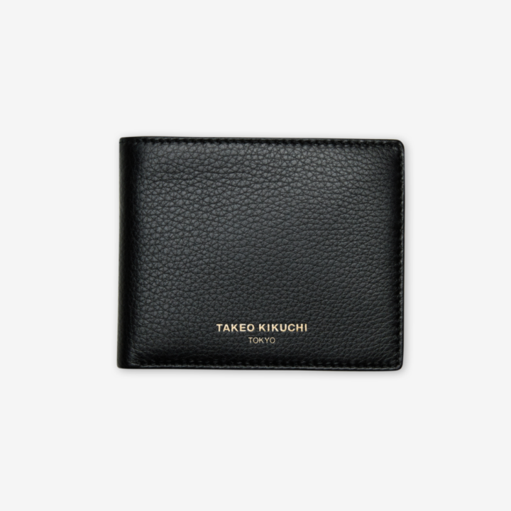 takeo-kikuchi-กระเป๋าสตางค์-classic-gold-logo-soft-leather-8-card-wallet