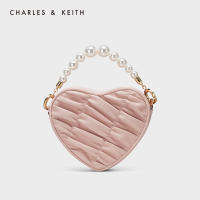 CHARLES and KEITH CK2-50701221 Ladies Love Pearl กระเป๋าสะพายข้างแบบพกพา