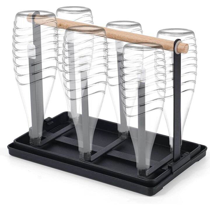 bottle-holder-dish-drainer-bottles-6-bottle-stand-metal-cup-holder-with-drip-tray-and-bottle-dryer-for-bottles-and-cups