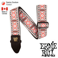 ERNIE BALL® P04697 Casino Couture Jacquard Strap สายสะพายกีตาร์ 3in1 ลวดลายศิลปะ สำหรับกีตาร์โปร่ง/กีตาร์ไฟฟ้า/กีตาร์เบส รุ่น Classic Jacquard ** Made in Canada **