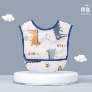 Yếm Ăn Dặm Sát Nách Ấm Baby 2 Trong 1 Chống Thấm Nước Có Túi Tiện Dụng Cho