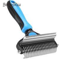 【CC】 Benepaw Dog Comb Rake 2 In 1 Safe Double-Sided Handle Grooming Mats Tangles Removing