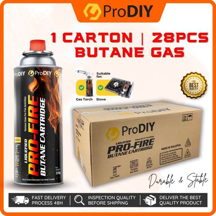 1 Carton Butane Gas Refill Camping Equipment Cooking Gas Stove 28