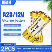 2ชิ้น23A A23 12V A23S 23GA อัลคาไลน์ E23A EL12 MN21 MS21 V23GA L1028 GP23A LRV08สำหรับรีโมทคอนโทรลประตูแบตเตอรี่แห้ง