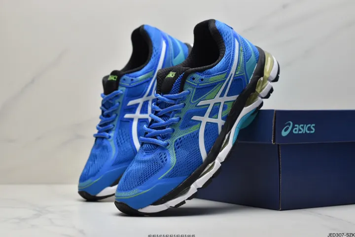 Japanese professional running shoe brand Asics Gel-Surveyor 5 vintage  hybrid quantum transformation silicone rebound jogging shoes black and blue  | Lazada PH