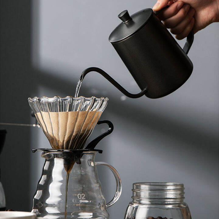 กาดริปกาแฟ-v60-ดริปกาแฟ-ชุดดริปกาแฟ-หม้อต้มกาแฟ-300-500-coffee-drip-set-no-2010