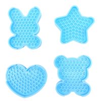 4pcs/set Water Beads Pegboard Toys Sticky Hama Beads Template Set Fuse Beads jigsaw puzzle Water Beadbond Educational DIY toys