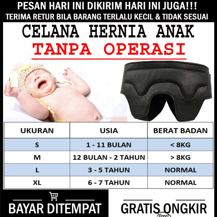 Celana Hernia Anak Laki Laki 1 2 3 4 5 6 7 Tahun - Celana Hernia Anak