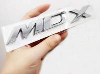 โลโก้ตัวอักษร ฮอนด้า อาคูล่า งานพลาสติก ชุบโครเมี่ยม MDX Letter Car Auto Decorative Emblem Badge Sticker Decal Replacement For HONDA ACURA MDX