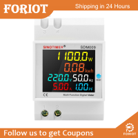 Foriot  SDM009 LCD เครื่องวัดกระแสไฟดิจิตอลโวลต์มิเตอร์รางเฟสเดียวเครื่องวัดพลังงานกระแสไฟฟ้าพร้อมหน้าจอไฟฟ้า AC80-300V วัตต์มิเตอร์แรงดันไฟฟ้าในปัจจุบันมิเตอร์วัดกำลังไฟโวลต์ตัวทดลอบแอมป์