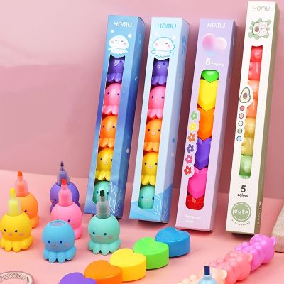 【cw】 6 Color Highlighter   8 Colors - 5 Colors/set Colorful Aliexpress