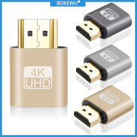 BOKEWU HDMI จอแสดงผลเสมือนจริง4K HDMI DDC Eare ปลั๊กแบบหลอกจอแสดงผลโกงปลั๊กเสมือนอะแดปเตอร์จำลอง HDMI