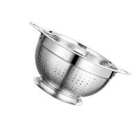 【LZ】﹍✲  Colander de malha de aço inoxidável grande filtro de metal cozinha Food Strainer adequado para drenar frutas e legumes quente novo