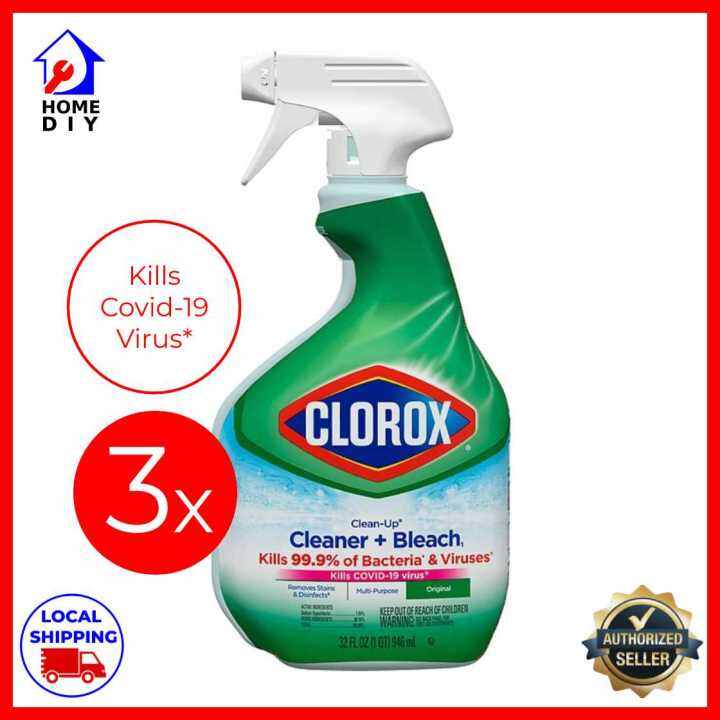 [BUNDLE OF 3] CLOROX CleanUp® Cleaner + Bleach Original 32oz/946ml