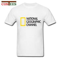 new Mens Clothes natinonal geographic channel letter printing T Shirt men Cotton