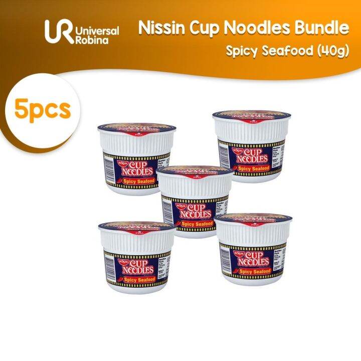 Nissin Cup Noodles Mini Spicy Seafood (40G) 5 Packs | Lazada PH