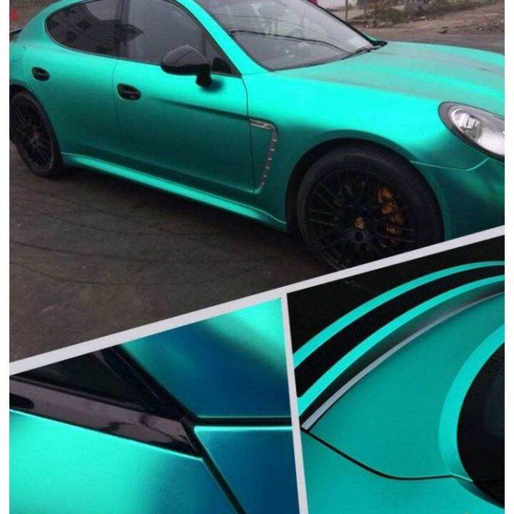 MATTE CHROME PINE GREEN PVC VINYL WRAP Lazada PH