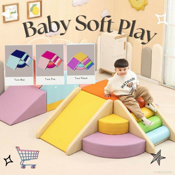 Ozone Baby Soft Play ของเล่นเด็ก เบาะปีนป่าย Harborland ชุดของเล่นแบบกันกระแทก  การปีนป่าย และเคลื่อนไหวอย่างสนุกสนาน พร้อมส่ง | Lazada.Co.Th