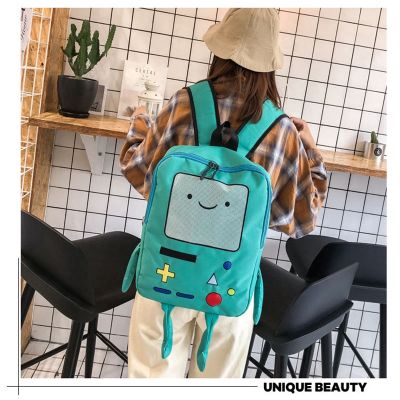 Cute Cartoon Adventure Time Finn Jake BMO Backpack Nice Gifts for Students