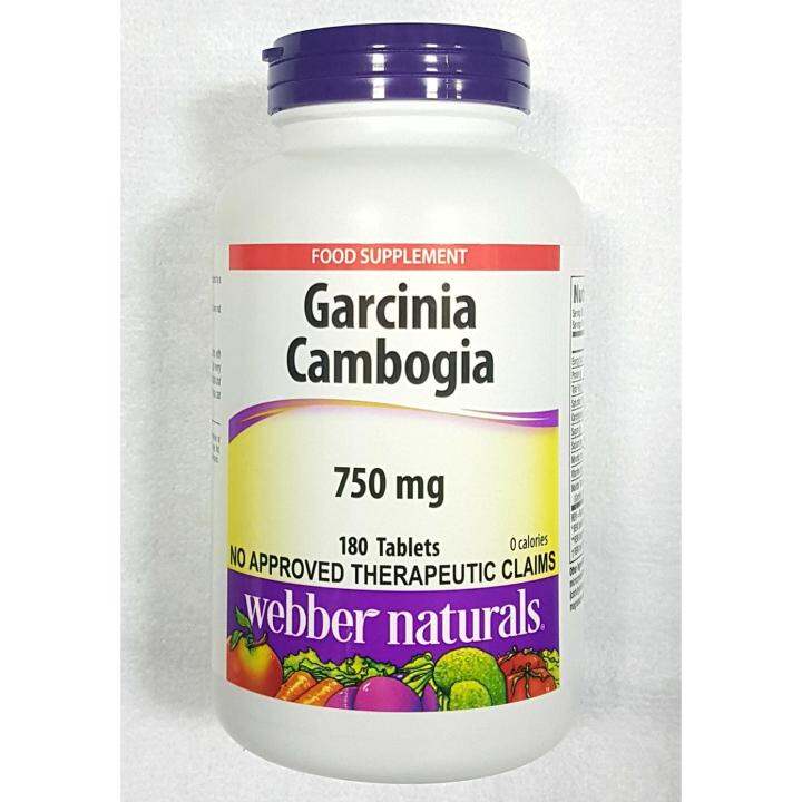 Authentic Webber Naturals™ Garcinia Cambogia 750mg, 180 tabs (March ...