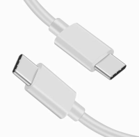 ประเภท USB -C ถึง USB สายเคเบิล Type-C 1 1.5 2 3ม.-ขาว USB -C ประเภท C