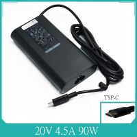 เครื่องชาร์จแล็ปท็อปอะแดปเตอร์ไฟเอซีชนิด C USB 20V 4.5A 90W ใหม่สำหรับ TDK33ละติจูด5280 5480 5580 LA90PM170 0TDK33