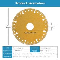 【LZ】✣  Diamond Saw Blade Metal Brazing Iron Rebar Stainless Steel Cutting Discs Set 100 mm Angle Grinder Disk Cut Off Wheel Tool