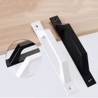 Aluminum Alloy Sliding Door Handle Modern Kitchen Cabinet Bedroom Drawer Door Window American Pulls Black White Long Handles