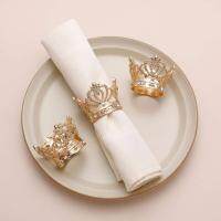 Napkin Ring Creative Crown Shape Serviette Circle Napkin Buckle Helpful Napkin Holder