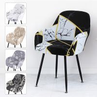 Printed High Arm Chair Cover Stretch Armchair Scandinavian Chair Covers Dining Chairs Cover For Living Room Bar Hotel Home Decor Sofa Covers  Slips