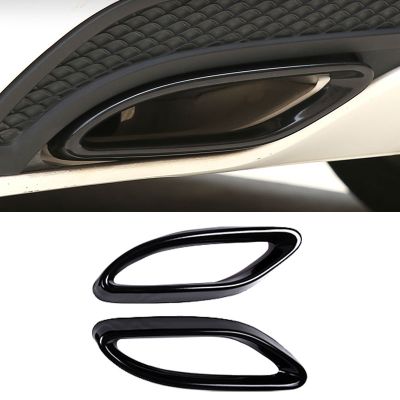 For Mercedes Benz B C E GLC Class X253 W205 W166 W212 W213 CLA GLS GLE C117 W246 Car Tail Muffler Exhaust Pipe Output Cover Trim