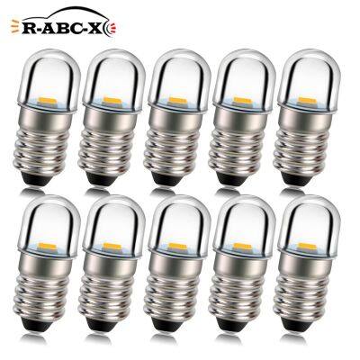 10x E10 3V 4.5V 6V 12V 0.96W 4300k Warm White 1smd 2835 LED Machine Pinball Bulb Torch Headlight Mini Head Lamp Flashlight Light Bulbs  LEDs  HIDs